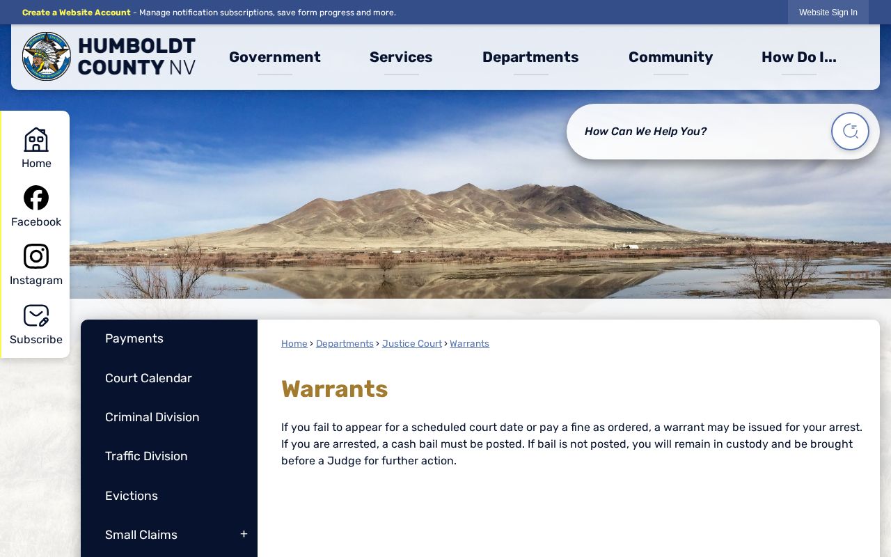 Humboldt County Detention Center release records contact